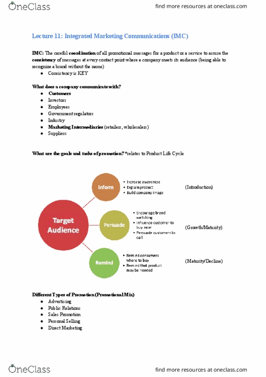 MGCR 352 Lecture Notes - Lecture 11: Integrated Marketing Communications, Vending Machine, The Muppets thumbnail