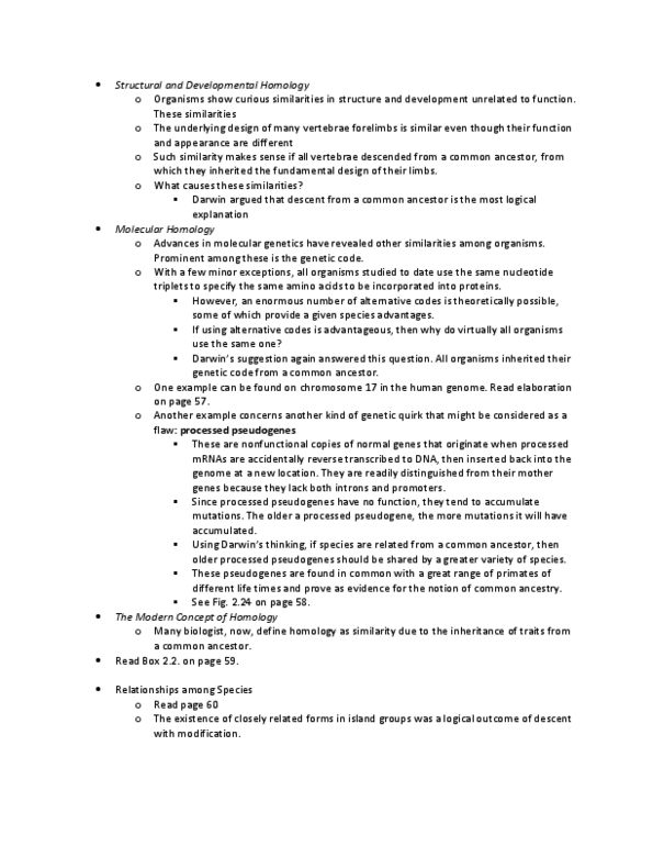 BIOL 4160 Lecture Notes - Pseudogene, Great Range, Molecular Genetics thumbnail