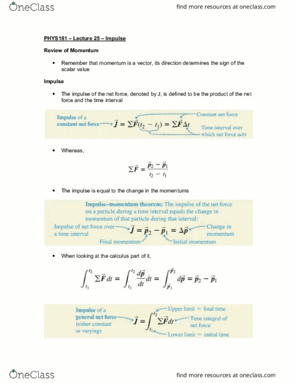 PHYSICS 181 Lecture Notes - Lecture 25: Net Force, Crash Test thumbnail