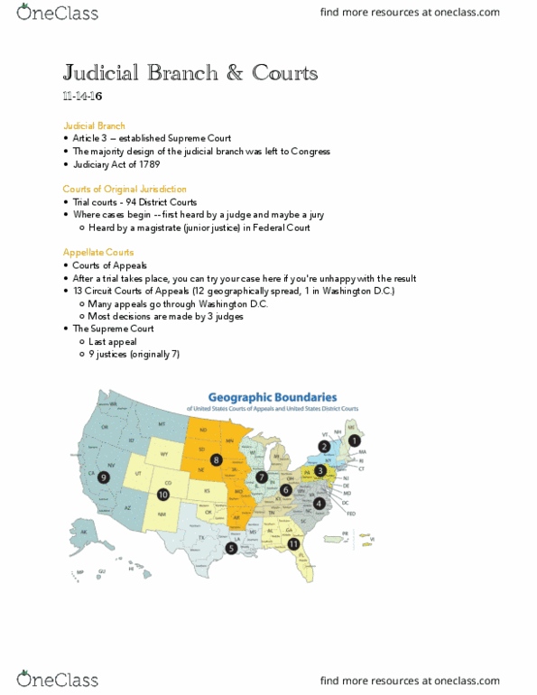 POL_SC 1100 Lecture 23: Judicial Branch & Courts thumbnail