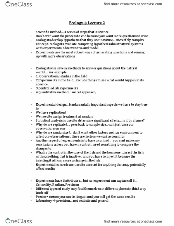 BIOB50H3 Lecture Notes - Lecture 2: Quantitative Research, Scientific Control, Design Of Experiments thumbnail