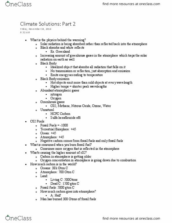 MSCI 210 Lecture Notes - Lecture 21: Chlorofluorocarbon, Ocean Acidification, Nuclear Power thumbnail