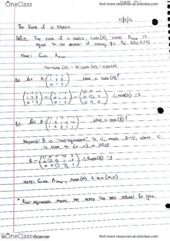 MATH 1104 Lecture 6: linear algebra(15.11.16) thumbnail