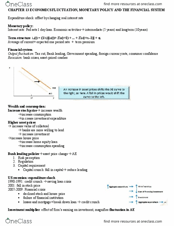 ECN 506 Lecture Notes - Lecture 13: Disinflation, Capital Requirement, Tax Cut thumbnail