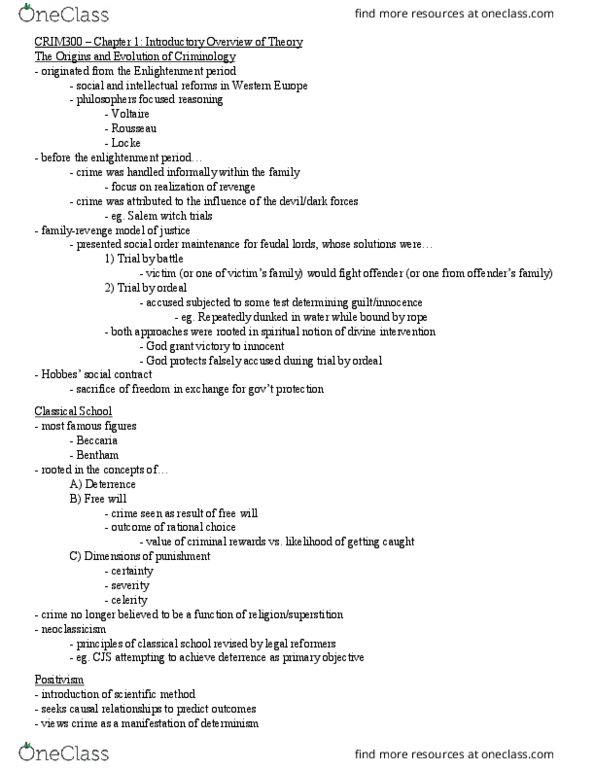 CRIM 300W Lecture Notes - Lecture 2: Statistical Significance, Victims Family, Criminal Type thumbnail