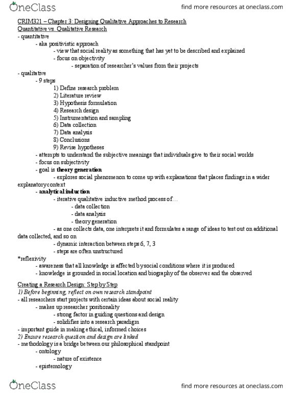 CRIM 321 Lecture Notes - Lecture 4: Content Analysis, Nonprobability Sampling, Convenience Sampling thumbnail