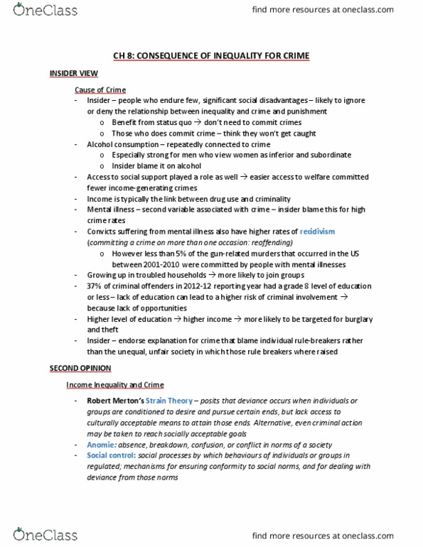 SOC102H1 Chapter Notes - Chapter 8: Gender Inequality, Differential Association, Fetal Alcohol Spectrum Disorder thumbnail