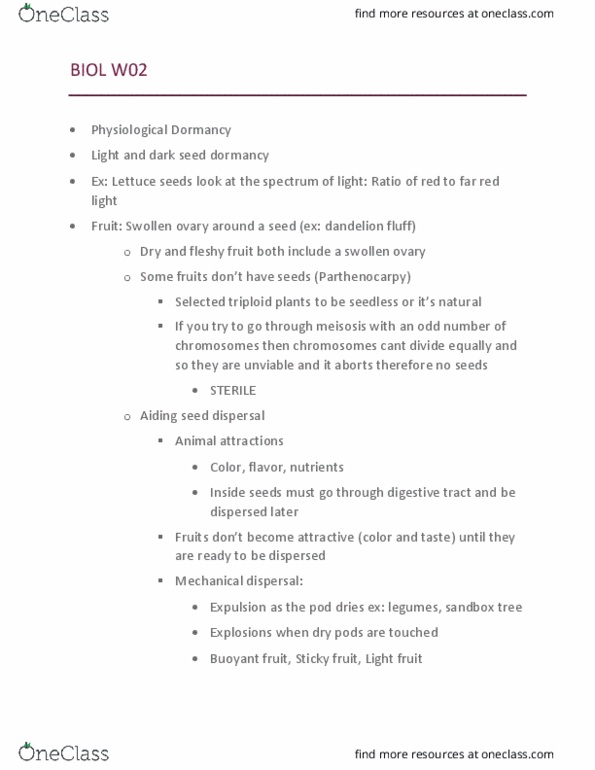 BIOL 1050 Lecture Notes - Lecture 2: Monocotyledon, White Meat, Adventitiousness thumbnail