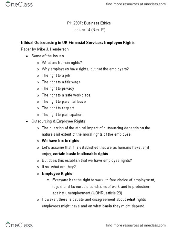 PHI 2397 Lecture Notes - Lecture 14: Visible Minority, Endangerment, Workplace Violence thumbnail