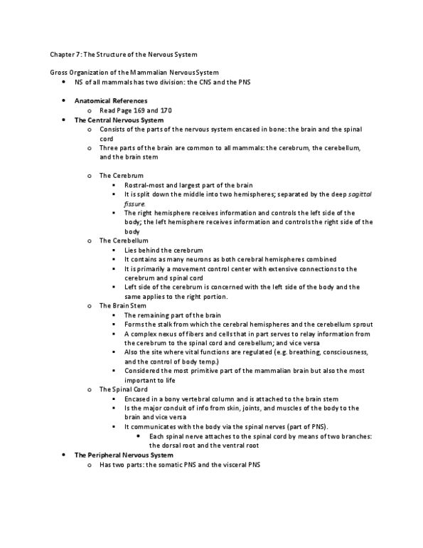 PSY280H5 Lecture Notes - Dorsal Root Ganglion, Dura Mater, Neural Tube thumbnail