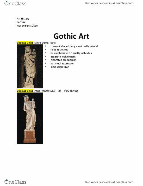 ARTH 1130 Lecture Notes - Lecture 8: Yolk, Monumental Sculpture, Cosmati thumbnail