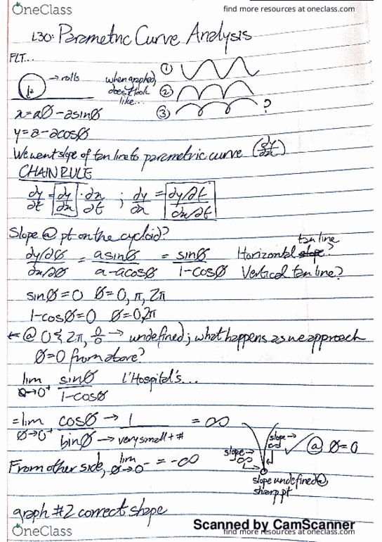 MATH 0100 Lecture 31: Parametric Curve Analysis thumbnail