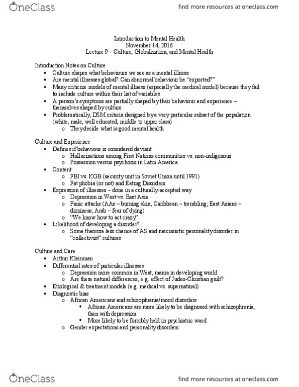 HLTHAGE 1CC3 Lecture Notes - Lecture 16: Sexual Dysfunction, Fibromyalgia, Arthur Kleinman thumbnail