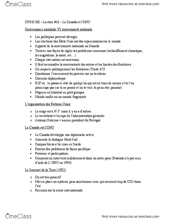 DVM 1500 Lecture Notes - Lecture 16: Omar Khadr, Baseball Field, Silicon-Germanium thumbnail