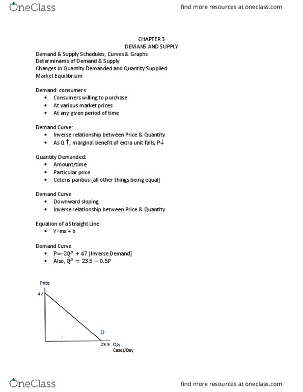 ECON 1P91 Lecture Notes - Lecture 3: Cowhide, Shortage, Ceteris Paribus thumbnail