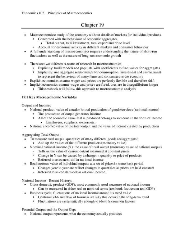 ECON 102 Chapter 19: Chapter 19 thumbnail