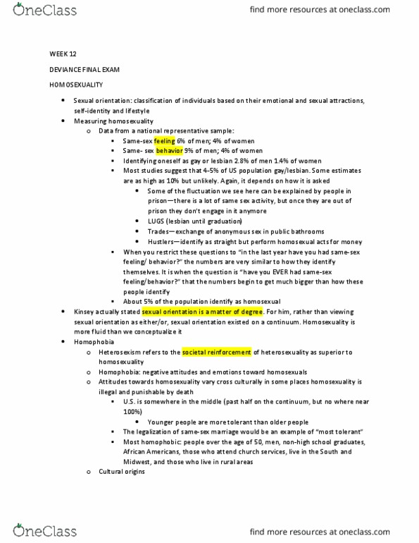 SOCL 3501 Lecture Notes - Lecture 24: Morphine, Habituation, Peyote thumbnail