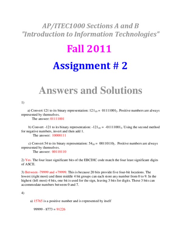 ITEC 1000 Chapter Notes -Radix Point, Scientific Notation, Radix thumbnail