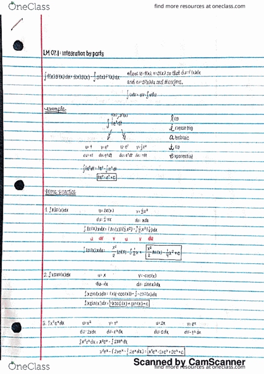 M 408S Chapter 7.1: [module]-(integration by parts) thumbnail