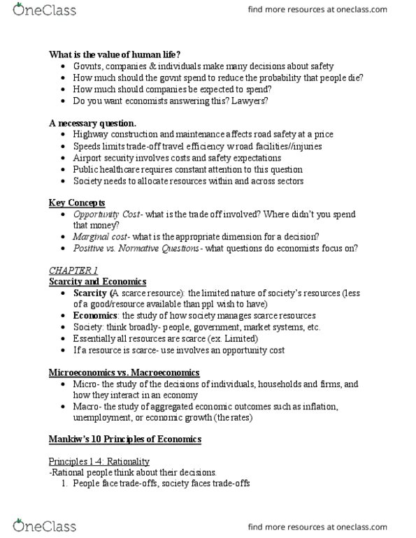 EC120 Lecture Notes - Lecture 1: Externality, Market Failure, Market Power thumbnail