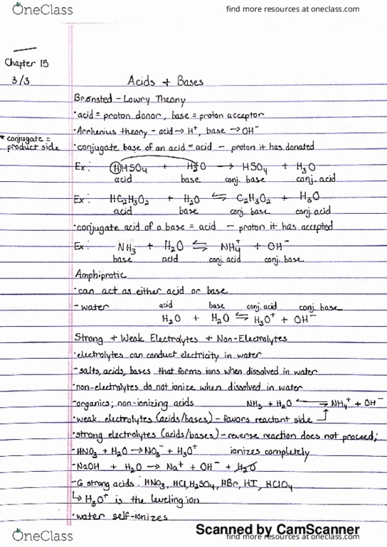 CHEM 1120 Lecture 4: Acids and Bases thumbnail