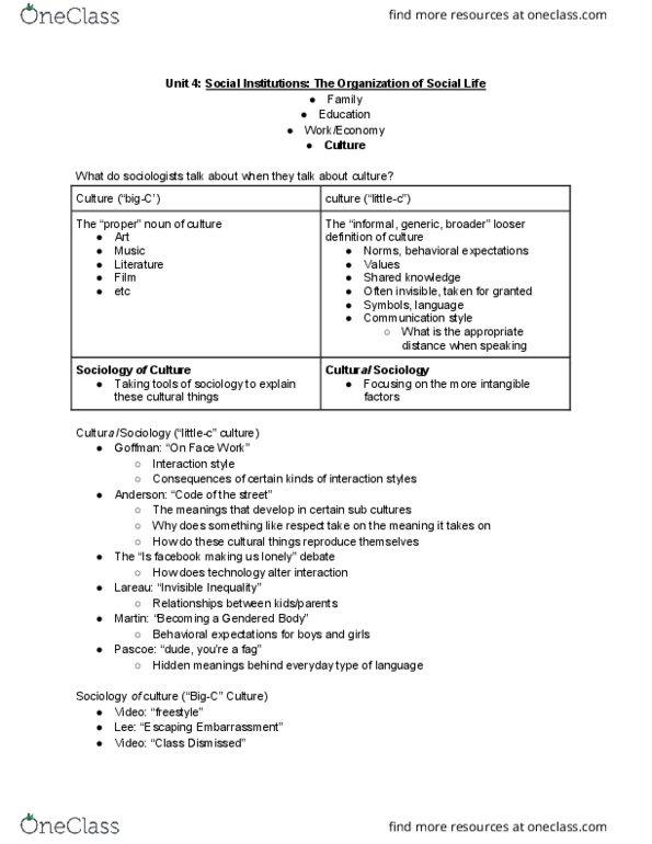 SOC 100 Lecture Notes - Lecture 16: Concentric Objects, Gilded Age, Social Capital thumbnail