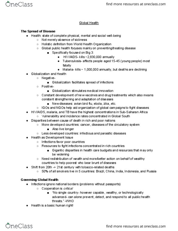 IGS 10a Lecture Notes - Lecture 20: World Trade Organization, Compulsory License, Doha Declaration thumbnail