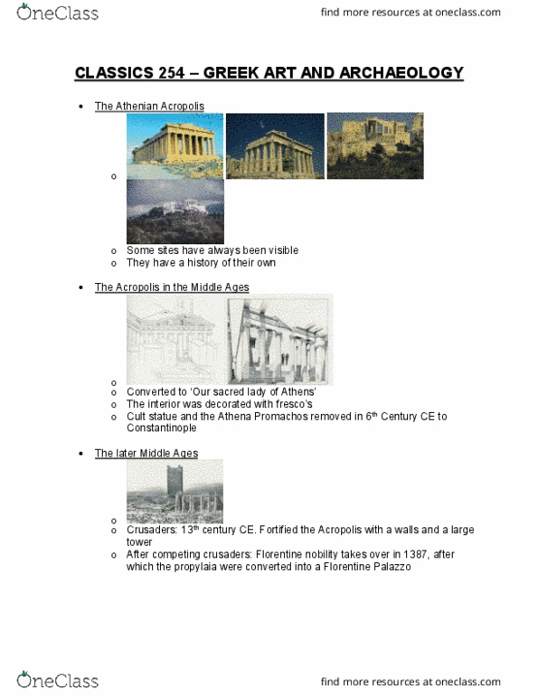 CLASS254 Lecture Notes - Lecture 3: Fraternities And Sororities, Peter Paul Rubens, Ancient Greek Architecture thumbnail