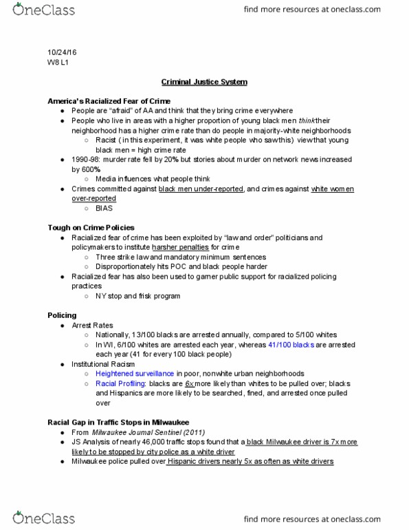 SOC 134 Lecture Notes - Lecture 8: Little Rock Central High School, American Indian Boarding Schools, Slavery Among The Indigenous Peoples Of The Americas thumbnail