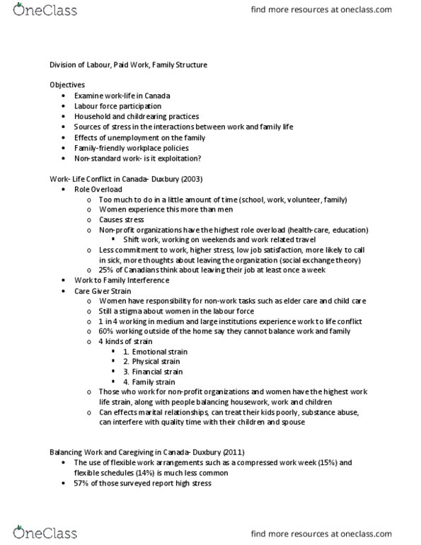 SOC 2103 Lecture Notes - Lecture 4: Parental Leave, Social Exchange Theory, Job Satisfaction thumbnail