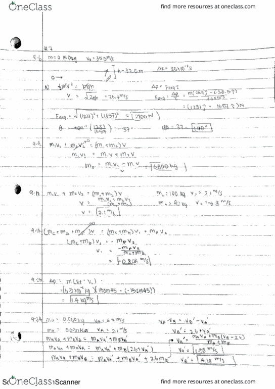 PHYSICS 6A Chapter 9: Phys6A ch9 Solutions thumbnail