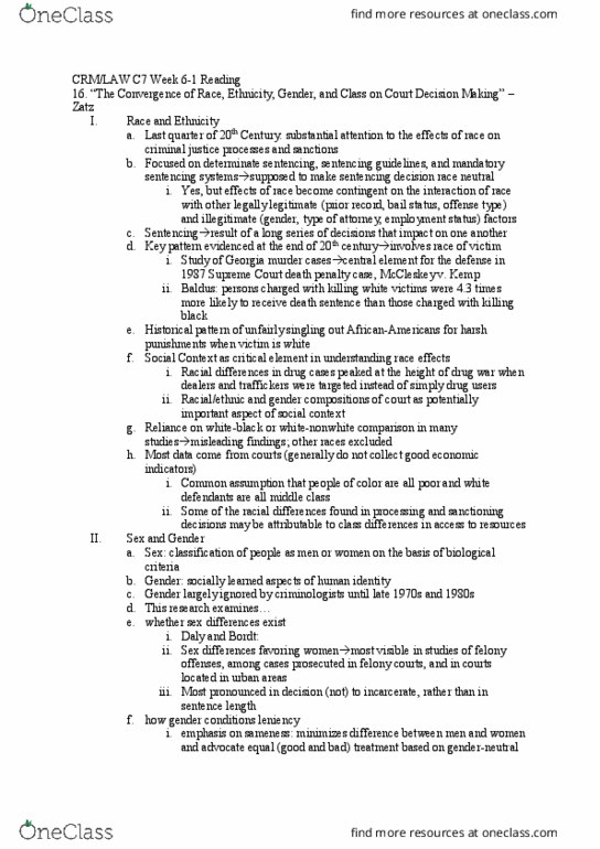 CRM/LAW C7 Chapter 16: C7 Reading Wk6-1 thumbnail