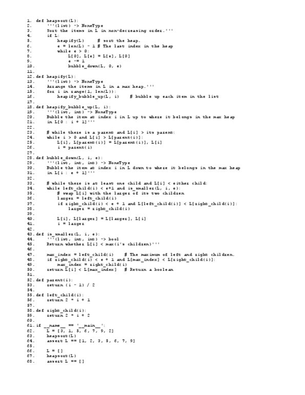 CSC148H1 Lecture Notes - Binary Heap, Heapsort thumbnail