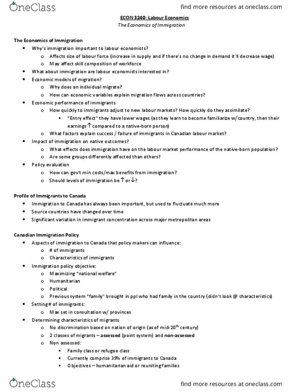 ECON 3240 Lecture Notes - Lecture 8: Immigration Policy, Fidel Castro, Boat Lift thumbnail