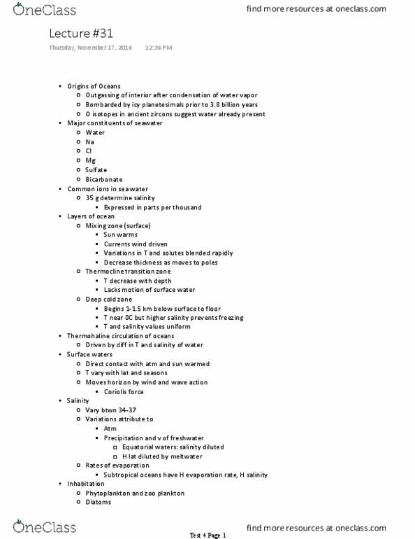 GEOL 1340 Lecture Notes - Lecture 31: Thermohaline Circulation, Zooplankton, Coriolis Force thumbnail