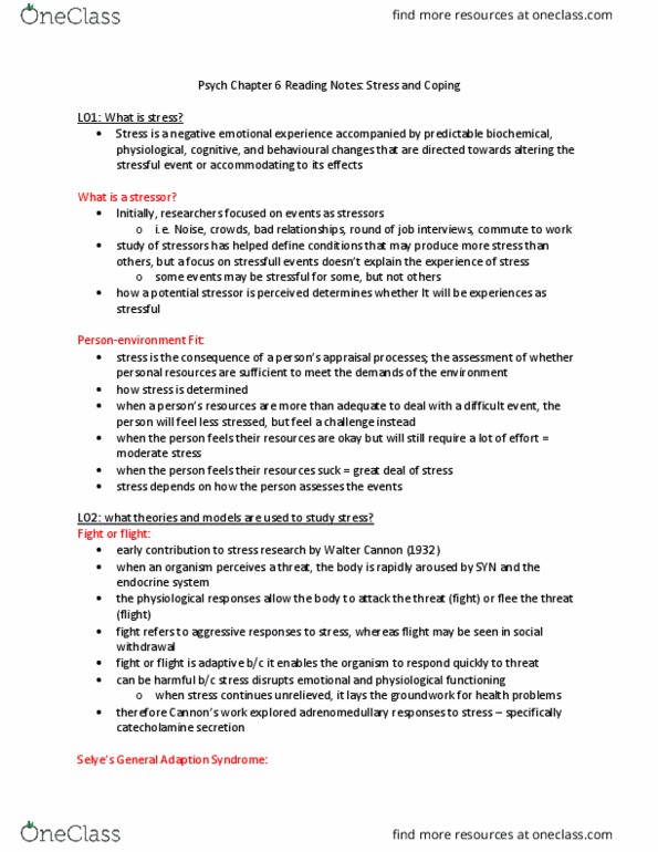 Psychology 2036A/B Chapter 6: Psych Chapter 6 Reading Notes thumbnail