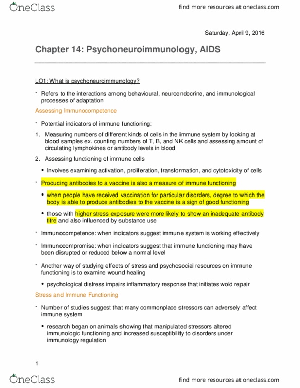 Psychology 2036A/B Chapter 14: chapter 14 psych readings thumbnail