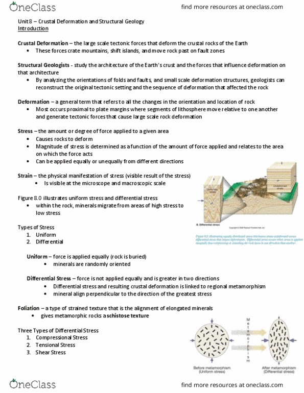 Earth Sciences 1070A/B Lecture 8: Unit 8 - Crustal Deformation and Structural Geology thumbnail