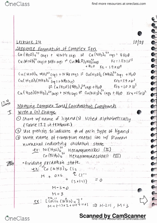 CHM 31 Lecture 24: CHM 31 Lecture 24 thumbnail