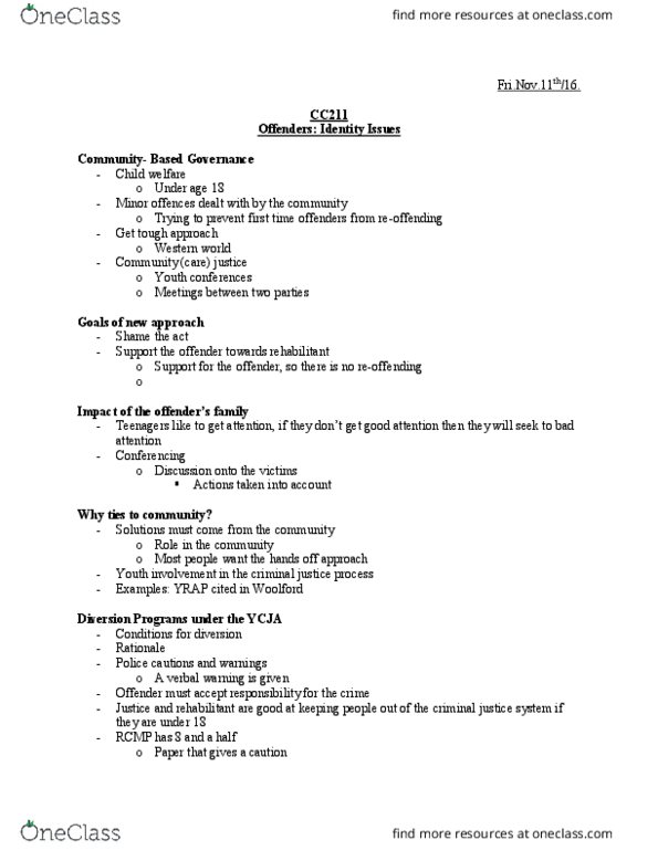 CC211 Lecture Notes - Lecture 9: Posttraumatic Stress Disorder thumbnail