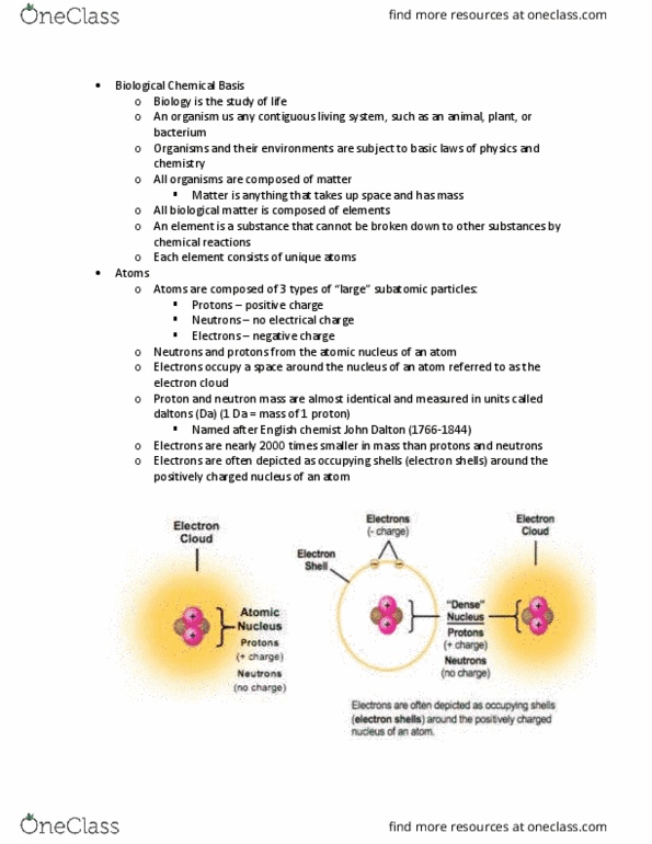 BSC 118 Lecture Notes - Lecture 2: Valence Electron, Mass Number, Radionuclide thumbnail