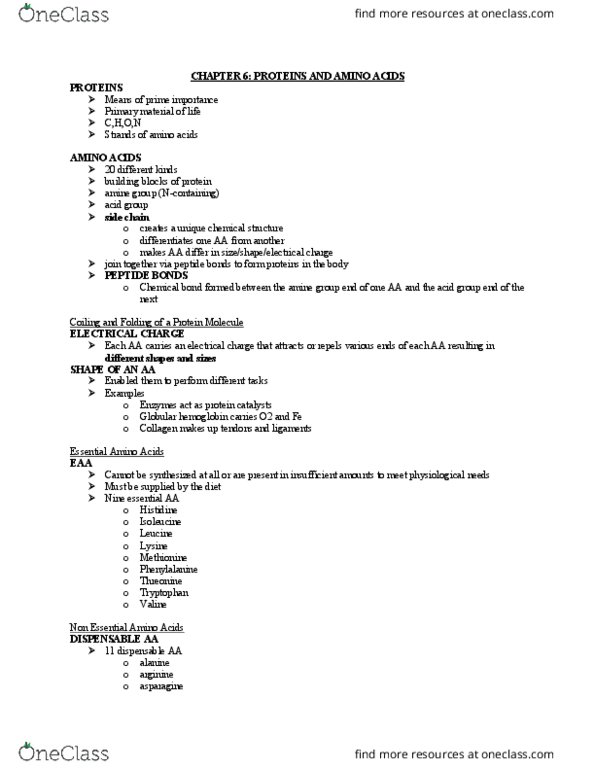 Foods and Nutrition 1021 Lecture Notes - Lecture 6: Phenylalanine Hydroxylase, Toxic Heavy Metal, Basal Metabolic Rate thumbnail