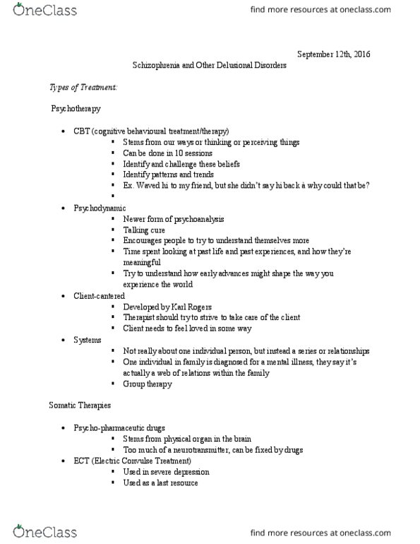 HLTHAGE 1CC3 Lecture Notes - Lecture 2: Talking Cure, Group Psychotherapy, Schizophrenia thumbnail