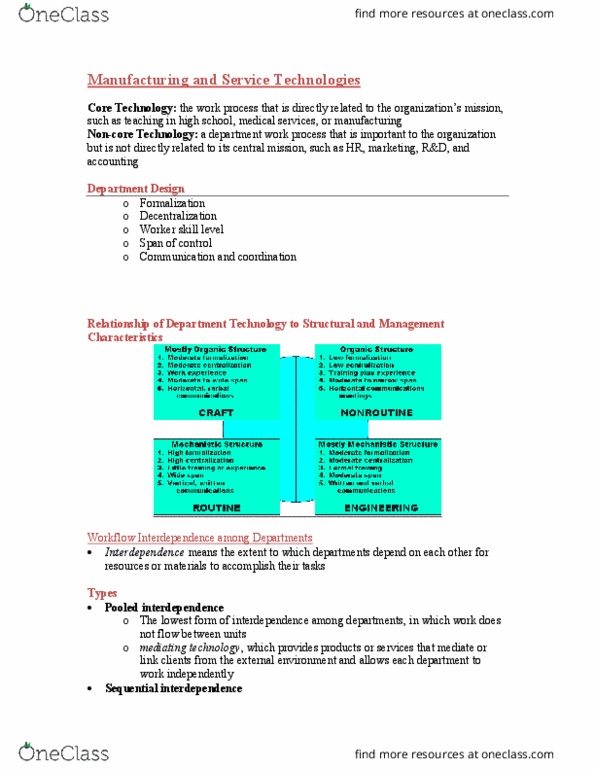 BU398 Chapter Notes - Chapter 7: Workflow, Job Enrichment, Sociotechnical System thumbnail