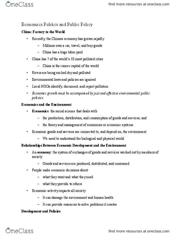 ENVS 1126 Lecture Notes - Lecture 27: Planned Economy, Natural Capitalism, Natural Capital thumbnail