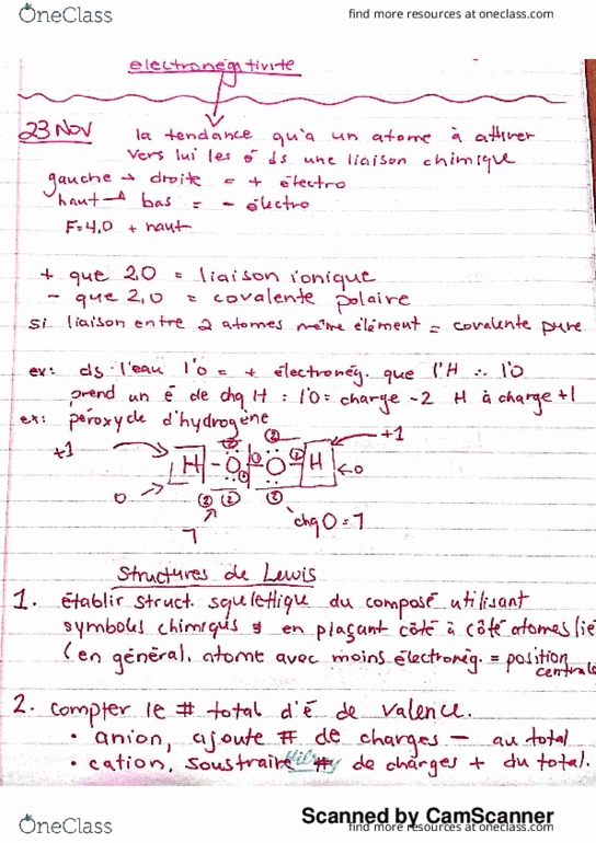 CHM 1711 Lecture 15: électronégativité thumbnail