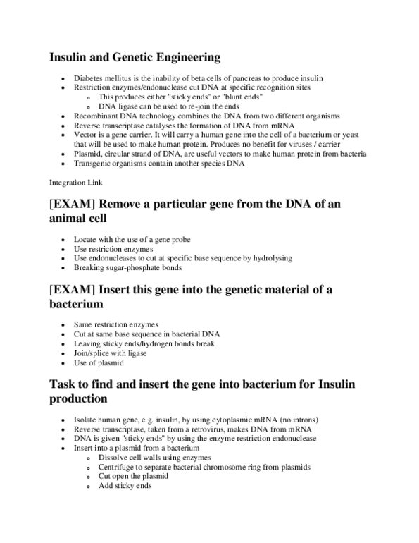 BLG 311 Lecture Notes - Restriction Enzyme, Dna Ligase, Reverse Transcriptase thumbnail