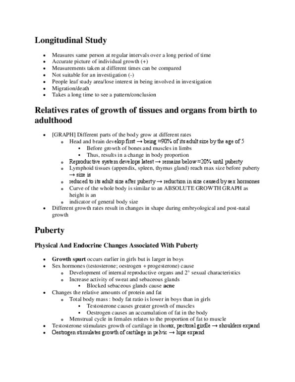 BLG 144 Lecture Notes - Thymus, Sebaceous Gland, Estrogen thumbnail