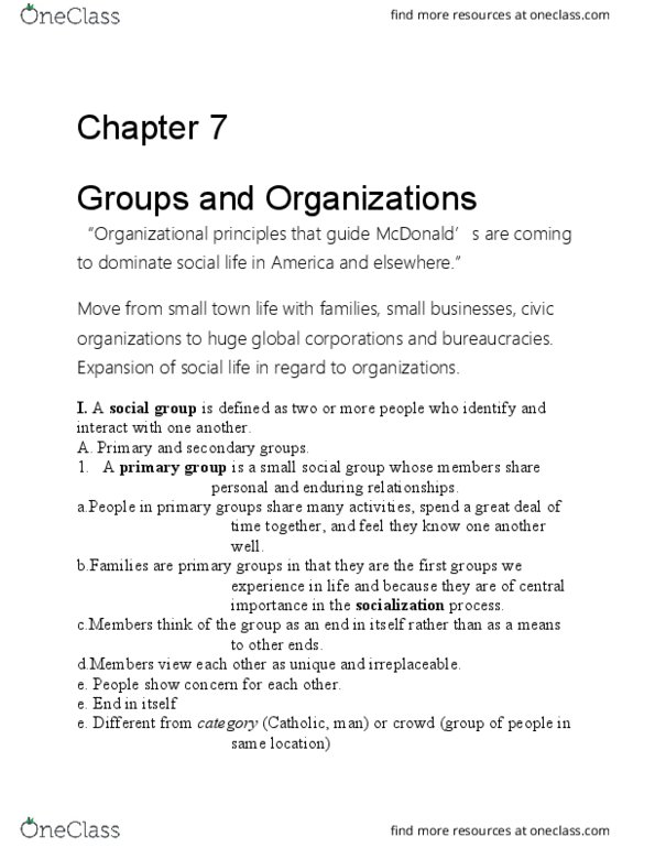 CAS SO 100 Lecture Notes - Lecture 7: Social Web, Reference Group, Digital Divide thumbnail
