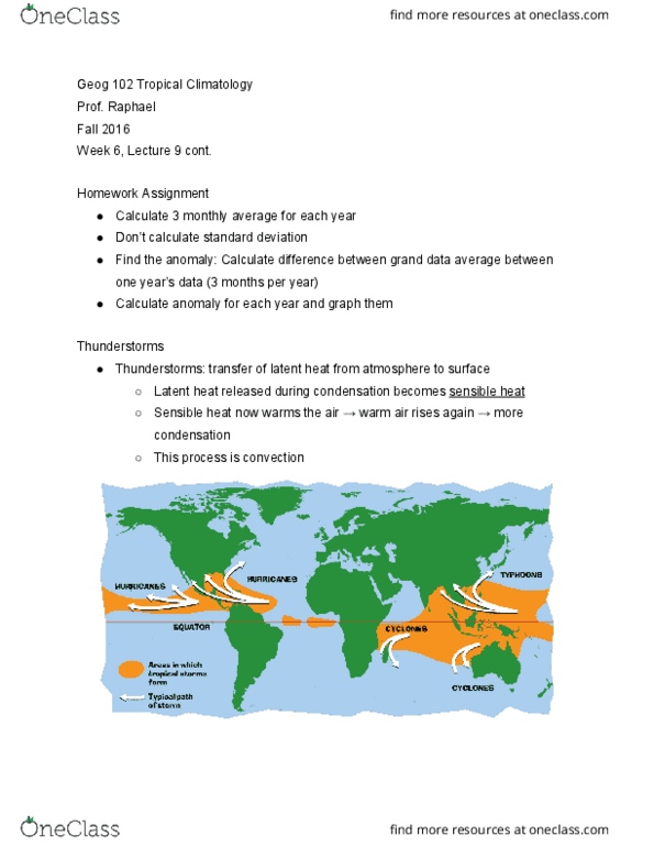 GEOG 102 Lecture Notes - Lecture 9: Jet Stream, Sensible Heat, Centrifugal Force thumbnail